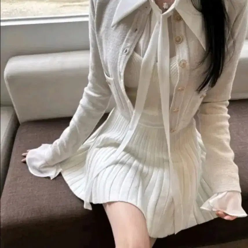 [BUNJANG] Rosy de U Pearl Cardigan / 수입의류 펄 가디건(15.8) 로제드유