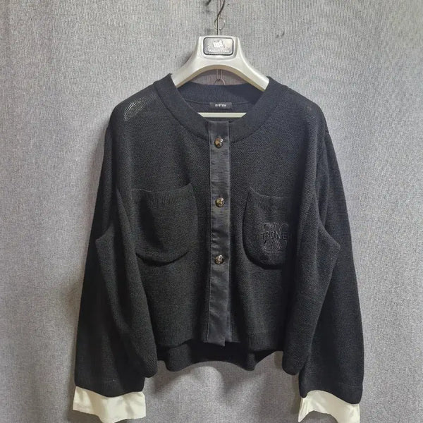 [BUNJANG] System Scarf Cardigan Ivory / 시스템 스커프 가디건 90