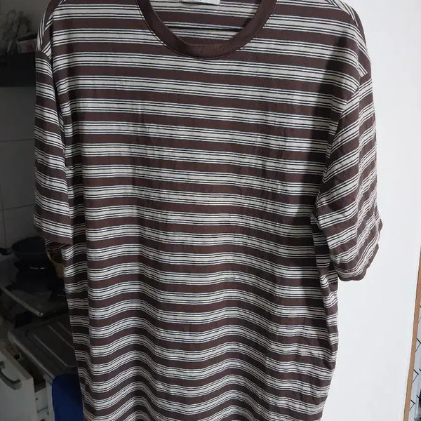[BUNJANG] Polo Ralph Lauren Striped Short-Sleeve T-Shirt Brown XL / 폴햄 스트라이프 반팔티 브라운 XL