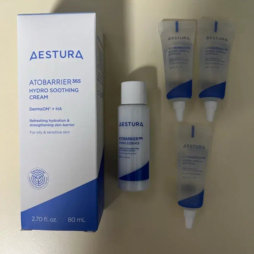 [BUNJANG] Aestura Atobarrier365 Hydro Soothing Cream 80ml Set (Sealed) / (미개봉 새상품)에스트라 아토베리어365 하이드로 수딩 크림 80ml