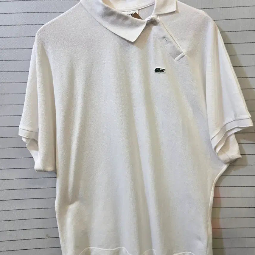 [BUNJANG] Lacoste Short Sleeve Polo Shirt White / 라코스테 반팔 카라티 화이트