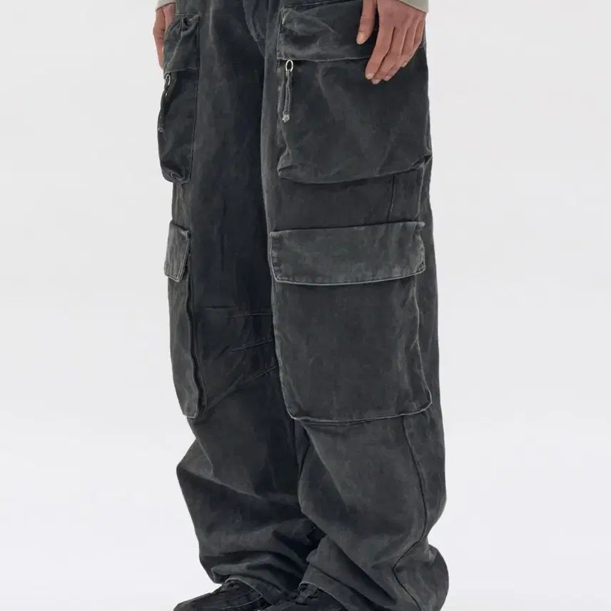[BUNJANG] Gamma Gallery Combat Cargo Pants Black S / 감마갤러리 컴뱃 카고 팬츠 바지 블랙 S