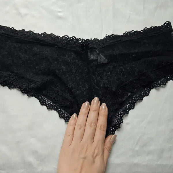 [BUNJANG] Black Lace Lingerie Panty (Used) / 블랙 레이스 란제리 팬티 (중고)