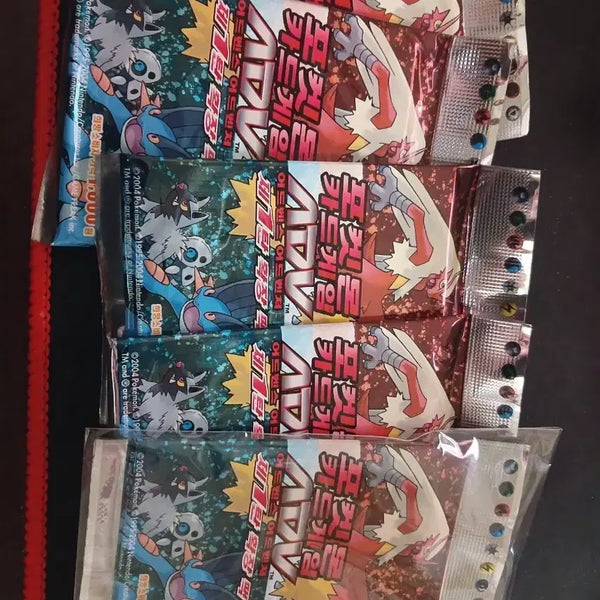 [BUNJANG] Pokemon Card Game Booster Packs (Sealed) - Adv 3 Packs, Hail Blizzard 1 Pack, XY 1 Pack / 포켓몬카드 (미개봉)Adv 3팩 헤일블리자드1팩 x,y각 한팩
