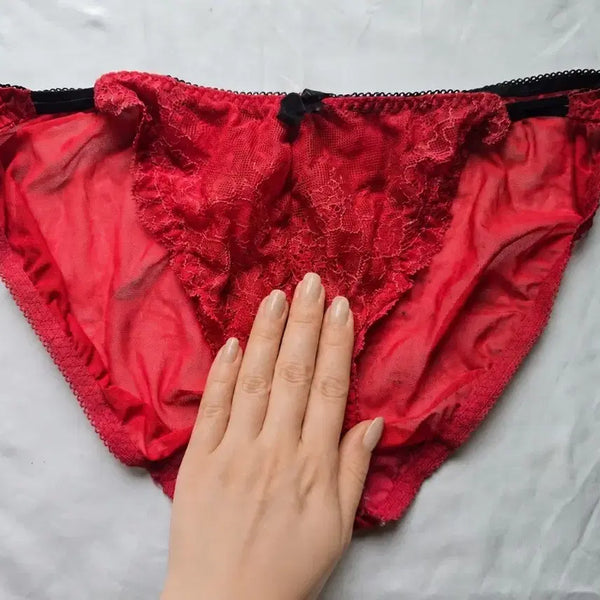 [BUNJANG] Red Lace Sexy Lingerie Panty (Used) / 섹시 란제리 팬티 레드 레이스 (중고)