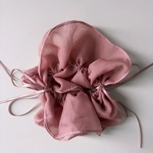 [BUNJANG] Jiyu GU Ribbon Hair Scrunchie / 지유 GU 리본 헤어 스크런치 곱창 머리끈
