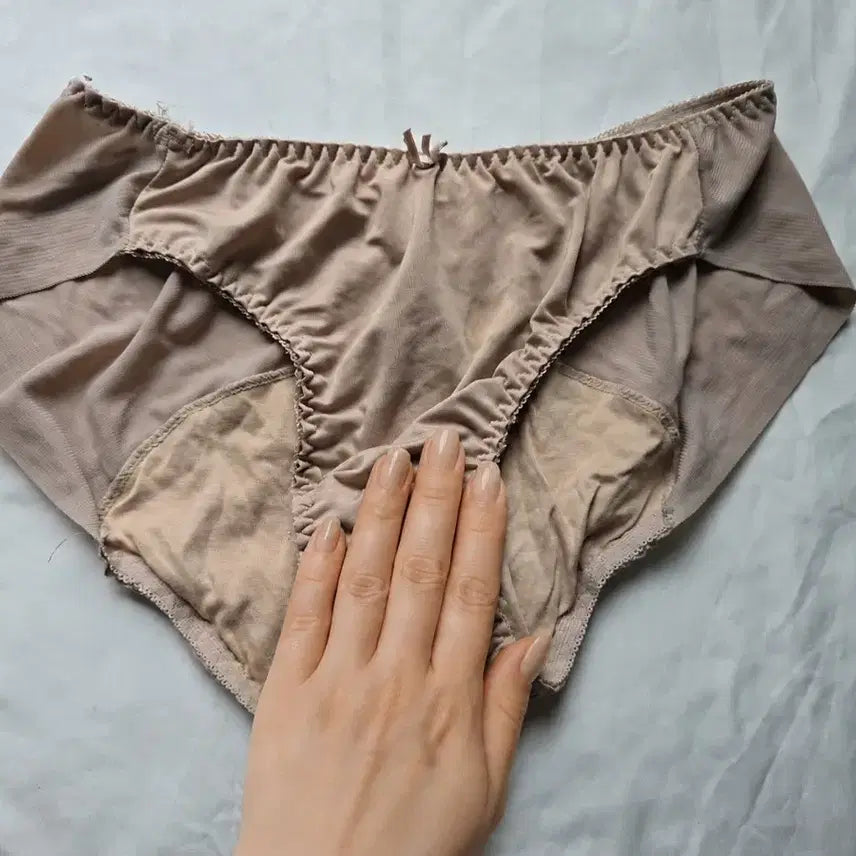 [BUNJANG] Beige 3-Part Briefs (Used) / 베이지색 속옷 3부 삼각팬티 (중고)