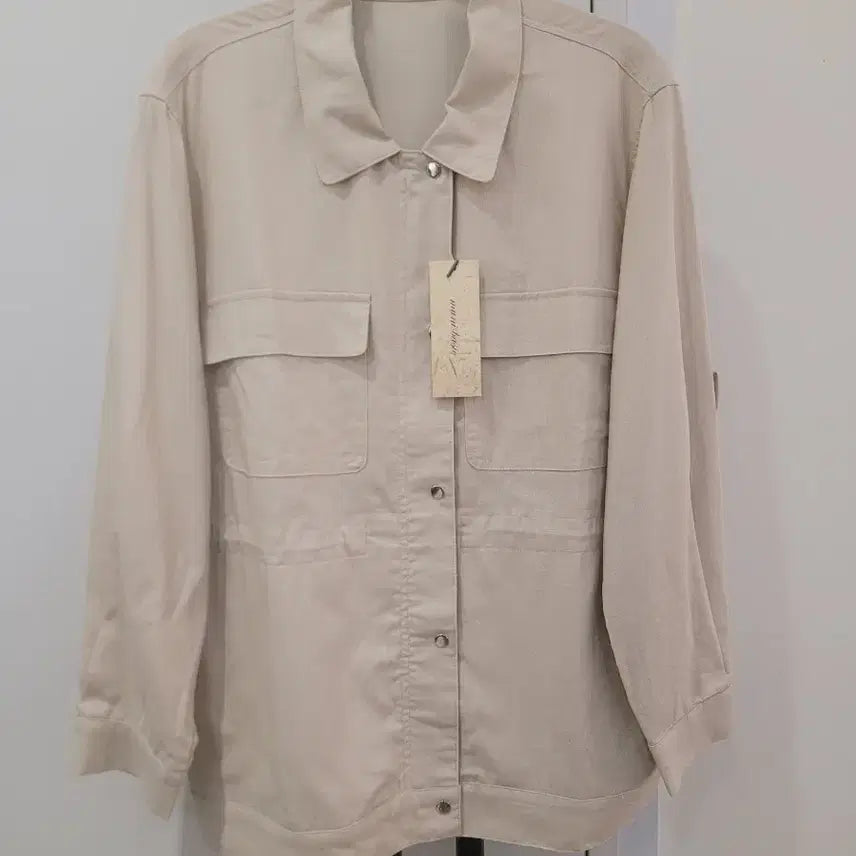 [BUNJANG] Muni Basic Linen Field Jacket Beige / 무니베이직 린넨 야상 자켓 55~66 택달린새제품