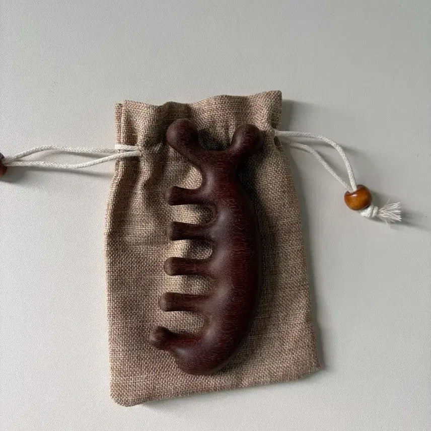 [BUNJANG] Dupe Gua Sha Wooden Gua Sha Comb / 두페괄사 나무 괄사 빗 5회 사용