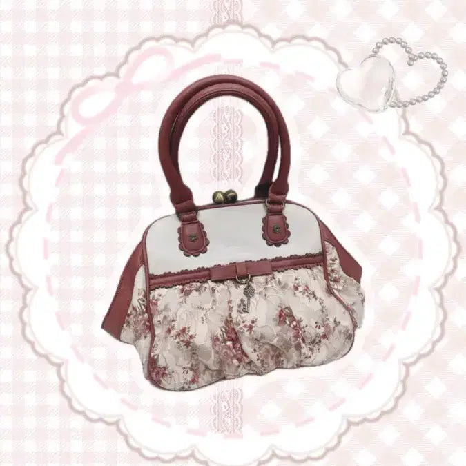 [BUNJANG] Axes Femme Gamaguchi Flower Shoulder Bag / 엑시즈팜 가마구치 플라워 숄더백 리즈리사 히메갸루 라떼갸루 짜잔씨 핀터깔