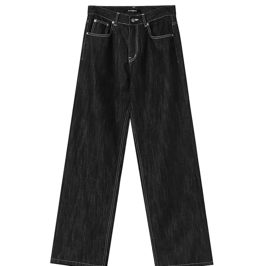 [BUNJANG] Urban Dress Vintage Rain Denim Pants Black XL / 어반드레스 빈티지 레인 데님 팬츠 청바지 블랙 XL