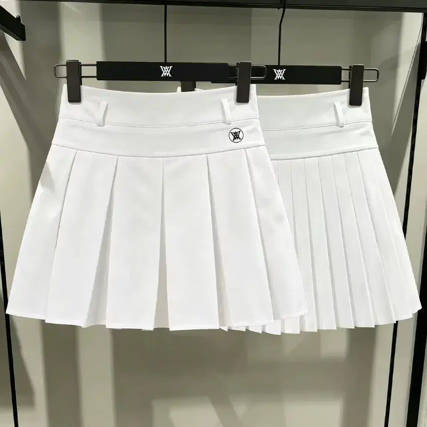 [BUNJANG] Anew Golf Wear Women's Pleated Skirt White / 어뉴 골프웨어 여성 주름 스커트 화이트