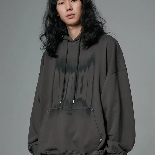 [BUNJANG] Crump Spread Hoodie Mocha Grey L / 크럼프 스프레드 후드 모카 그레이 L