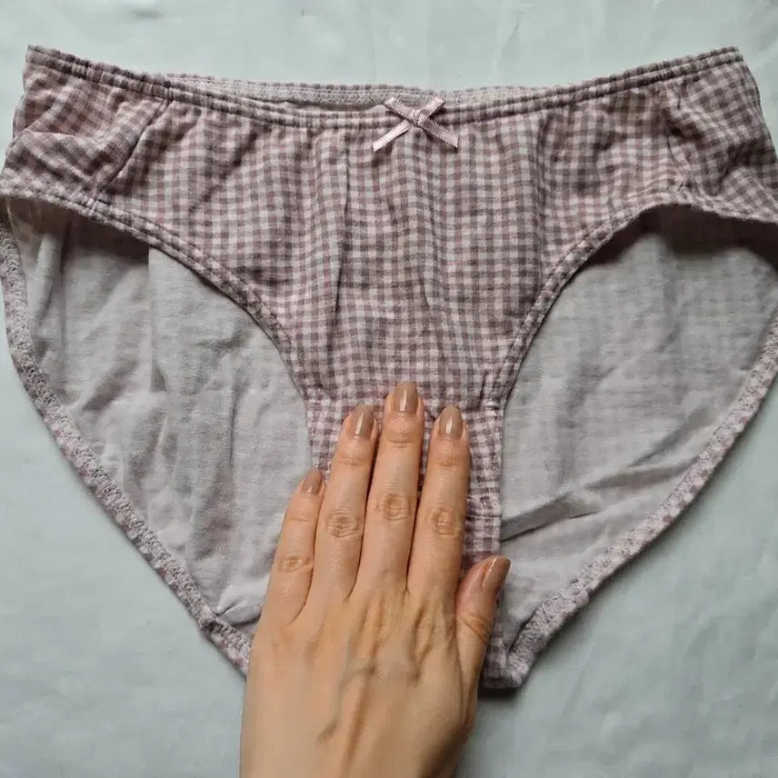 [BUNJANG] Checkered Underwear Briefs (Used) / 체크 속옷 팬티 (중고)