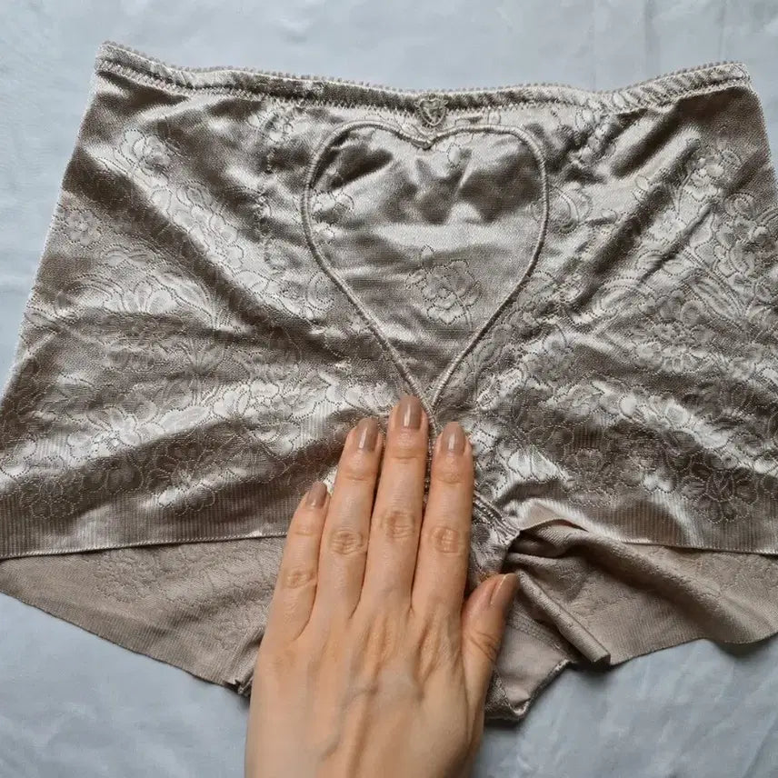 [BUNJANG] Women's High-Waisted Tummy Control Panty Shaper - Beige Floral (Used) / 보정속옷 쉐이퍼 팬티 베이지 꽃무늬 (중고)