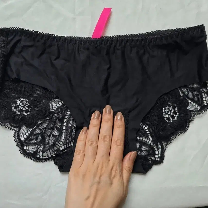[BUNJANG] Black Lace Unlined Panties (Used) / 블랙 레이스 홑겹 팬티 (중고)