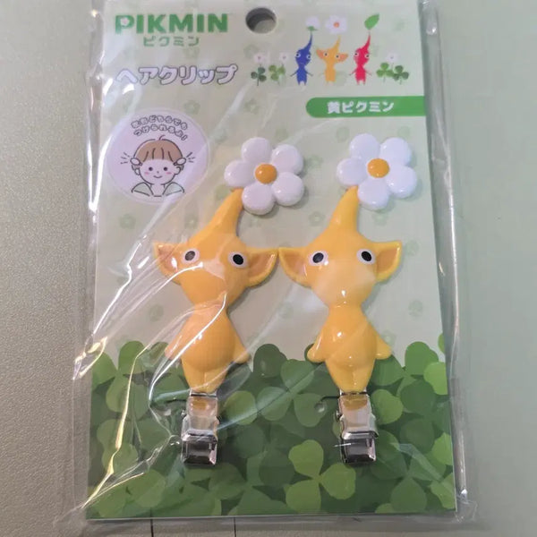 [BUNJANG] Yellow Pikmin Hairpin Hair Clip / 노랑 피크민 헤어핀 헤어클립 (새상품)