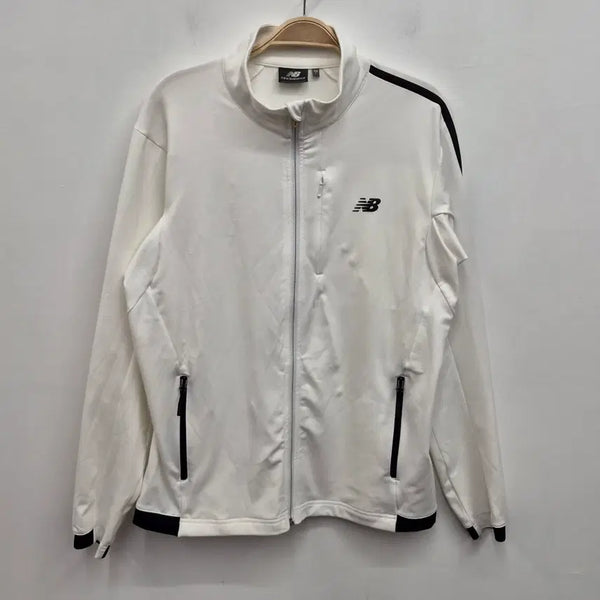 [BUNJANG] New Balance Men's Zip-Up Hoodie White Size L/100 / 뉴발란스 남성 집업 100사이즈