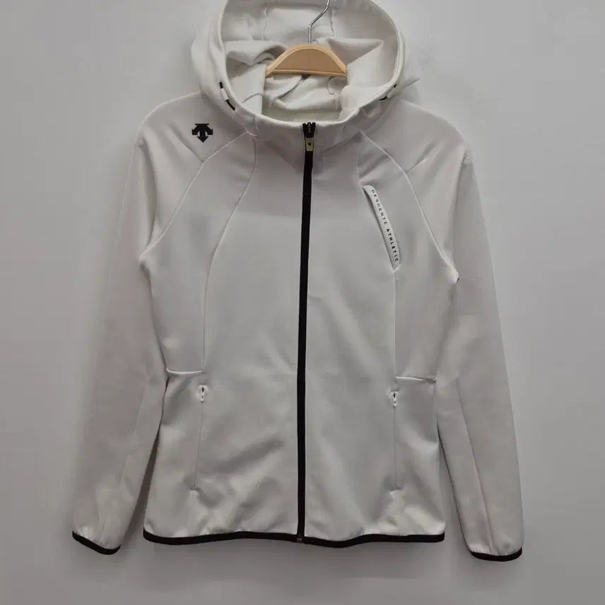 [BUNJANG] Descente Women's Full-Zip Jacket White Size S (85) / 데상트 여성 집업 85사이즈