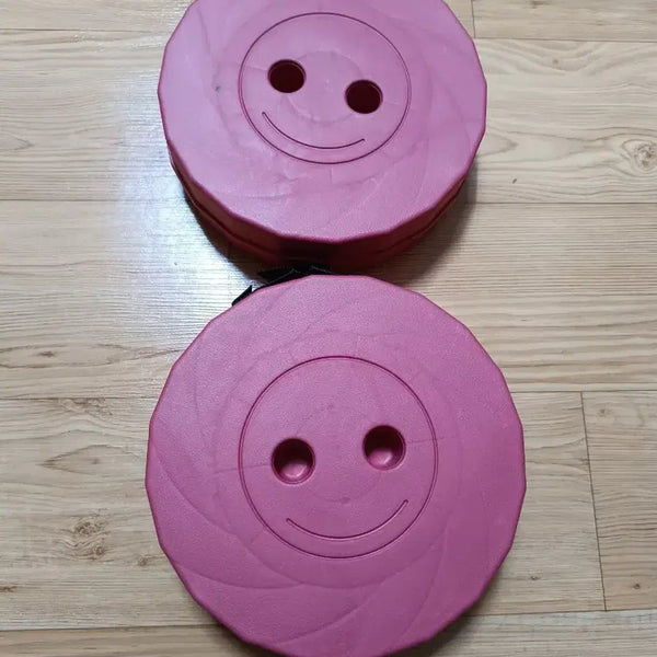 [BUNJANG] Rainbow Folding Stool Set (2 Chairs) / 레인보우 접이식 줄서기 의자 2개 세트