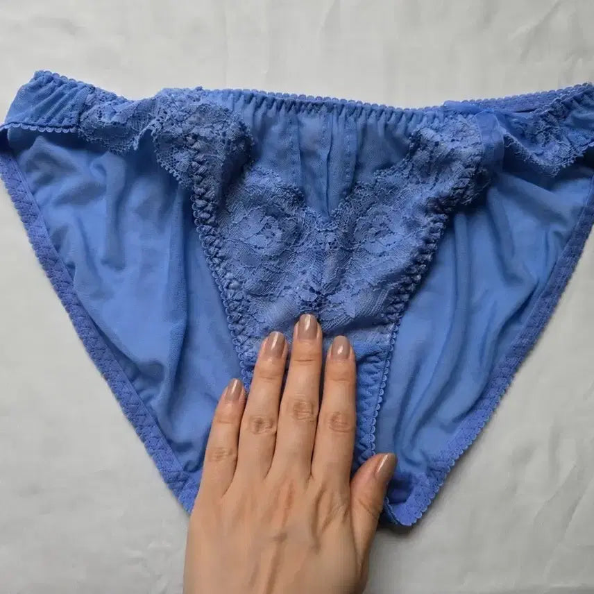 [BUNJANG] Blue Lace Panty (Used) / 속옷 팬티 블루 레이스 (중고)