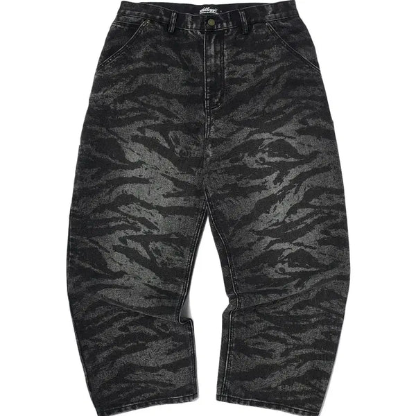 [BUNJANG] WEcanders Kellogg's Tiger Camo Denim Pants Black XL / 위캔더스 KELLOGGS TIGER CAMO DENIM 팬츠 청바지 블랙 XL