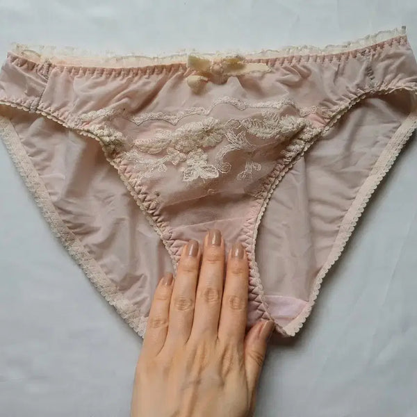[BUNJANG] Pink Lace Panties (Used) / 팬티 핑크 레이스 속옷 (중고)