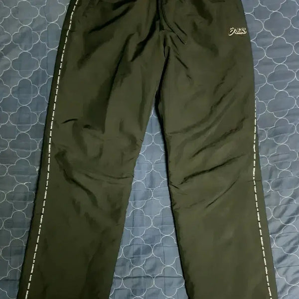 [BUNJANG] ASICS Vintage Windbreaker Track Pants Black / 아식스 빈티지 방풍 트랙 팬츠 블랙 (32)