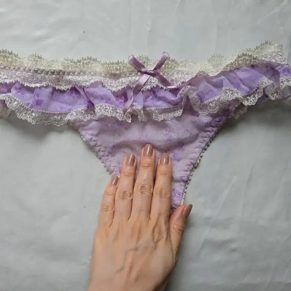 [BUNJANG] Imported Japanese Purple Lace Lingerie Panties / 일본 수입 란제리 팬티 연보라색 레이스 속옷 (중고)