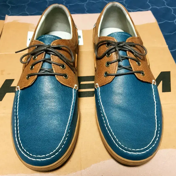 [BUNJANG] TANDY Classic Leather Loafers Boat Shoes / TANDY 탠디 소가죽 클래식 로퍼 보트슈즈 블루오플 (280)
