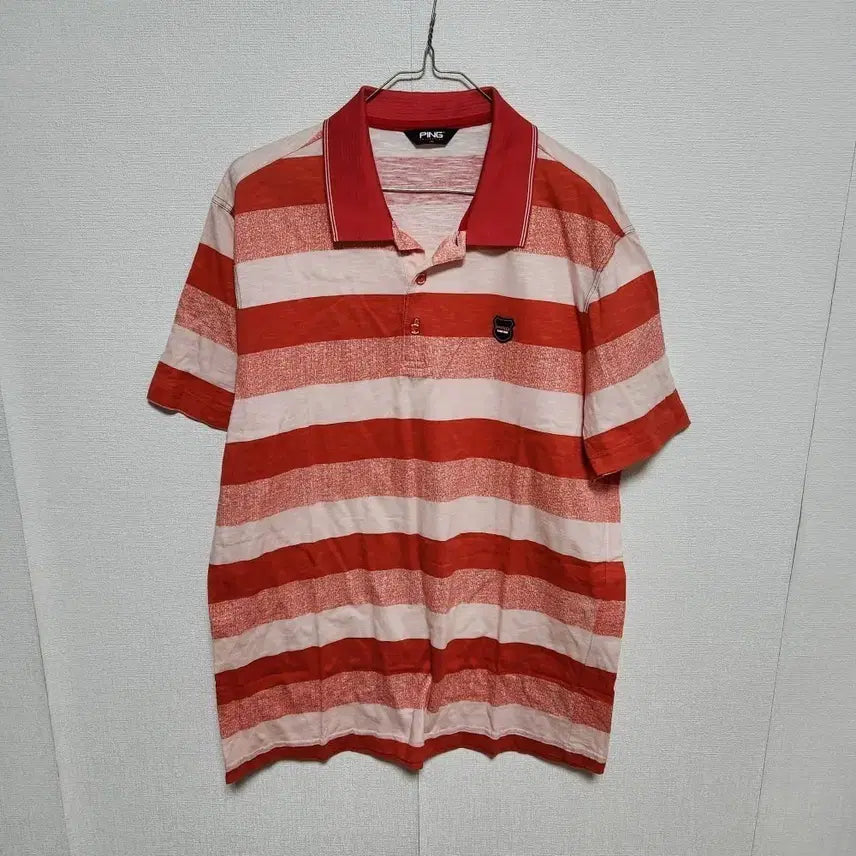 [BUNJANG] Pink Men's Short Sleeve T-Shirt XL / 핑 남성 반팔티 105XL@9938