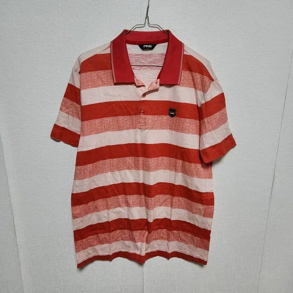 [BUNJANG] Pink Men's Short Sleeve T-Shirt XL / 핑 남성 반팔티 105XL@9938