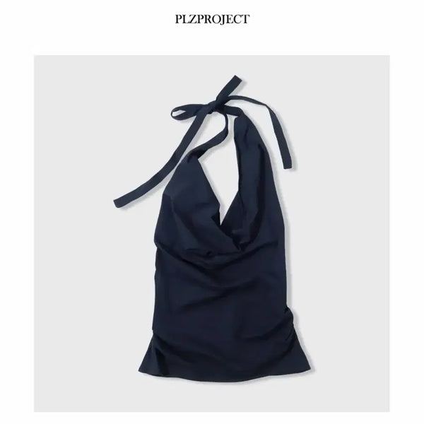 [BUNJANG] Please Project Navy Sleeveless Top / 플리즈프로젝트 나시 네이비