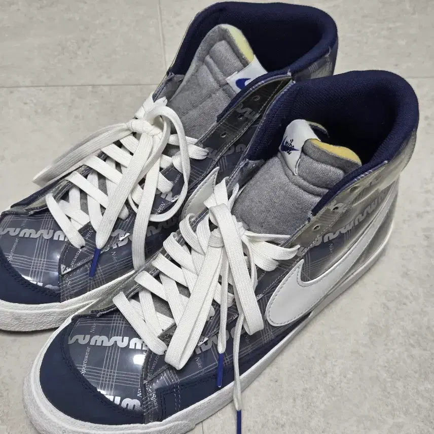 [BUNJANG] Nike Blazer Mid '77 Vintage Midnight Navy Sneakers / 나이키 블레이저 미드 '77 미드나잇 네이비
