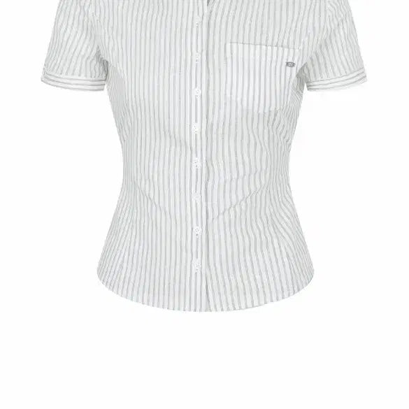 [BUNJANG] Faded Jade Striped Dress Shirt - Blue Green / 페일제이드 드레스 셔츠 스트라이프 / 블루그린
