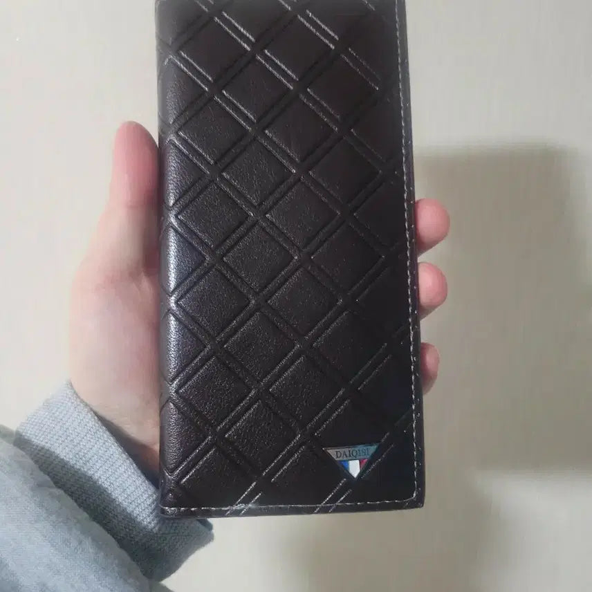 [BUNJANG] Men's Diamond Quilting Long Wallet / 장지갑 새상품입니다