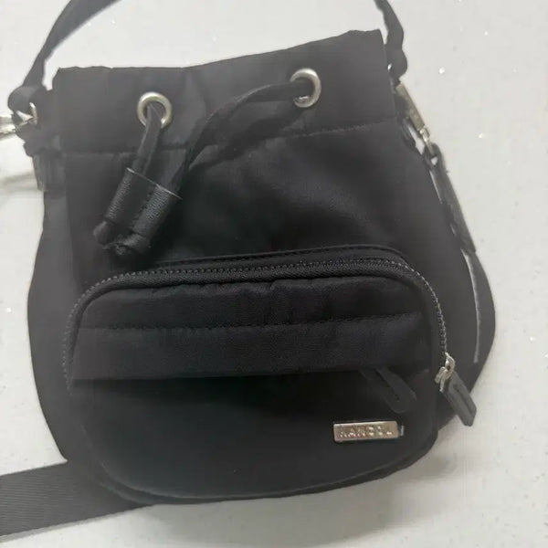 [BUNJANG] Kangol Black Nylon Bucket Bag / 캉골 블랙 나일론 복조리백