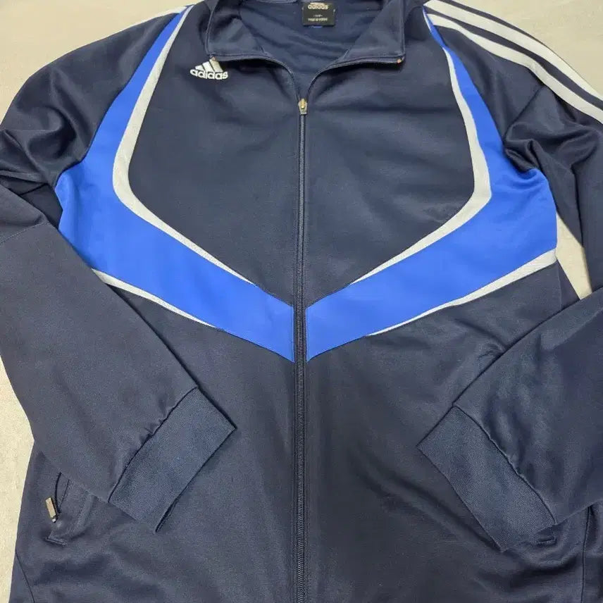 [BUNJANG] Adidas Big Size Three-Stripes Jersey Track Top / 아디다스 빅사이즈 삼선 저지 트랙탑