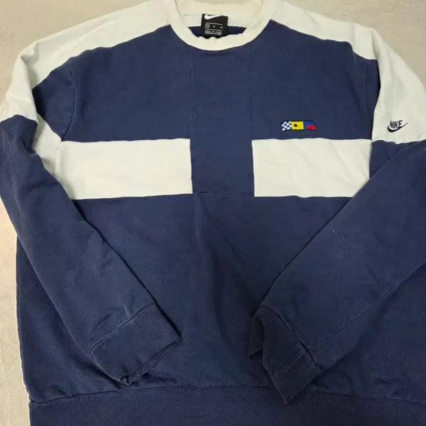 [BUNJANG] Nike Colorblock Sweatshirt / 나이키 올드스쿨 컬러블록 맨투맨