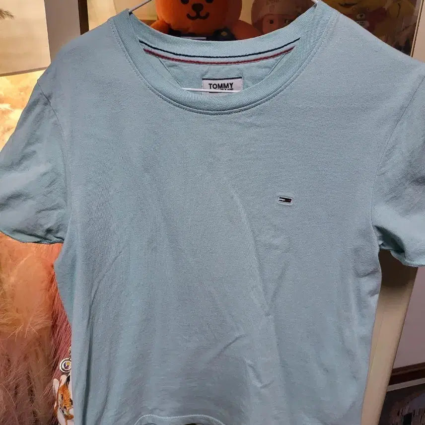 [BUNJANG] Tommy Hilfiger Mint Short Sleeve T-Shirt / 타미힐피거 반팔티 민트