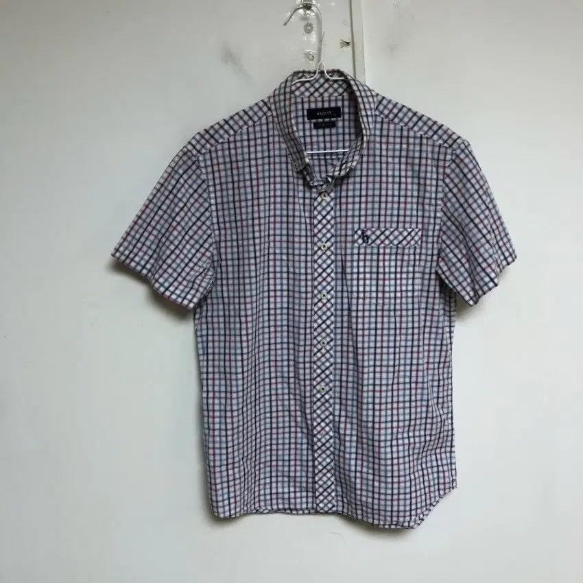 [BUNJANG] Hazzys Men's Short Sleeve Shirt / 헤지스 남성 반팔 셔츠 100L@9926