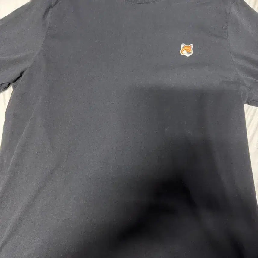[BUNJANG] Maison Kitsuné Fox Head Patch Regular T-shirt Black / 메종 키츠네 폭스 헤드 패치 레귤러 티셔츠 블랙