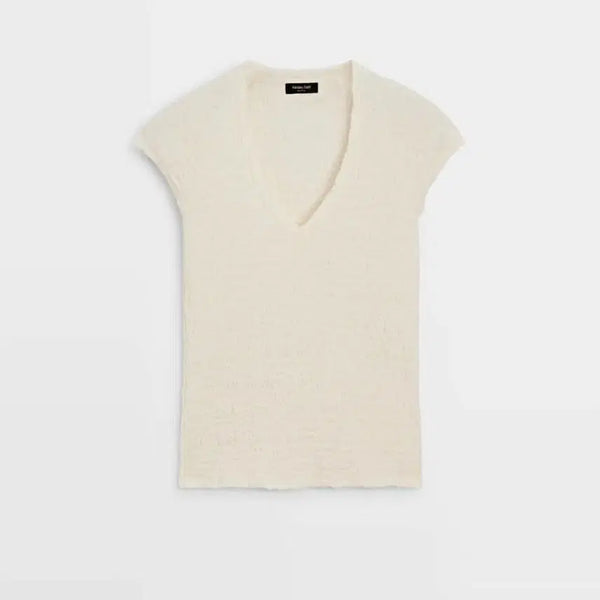 [BUNJANG] Massimo Dutti Textured V-Neck T-Shirt / 마시모두띠 텍스처 브이넥 티셔츠