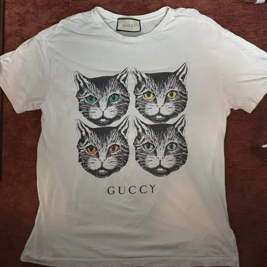 [BUNJANG] Gucci Mystic Cat Collaboration T-Shirt / 구찌 미스틱캣 콜라보 티셔츠