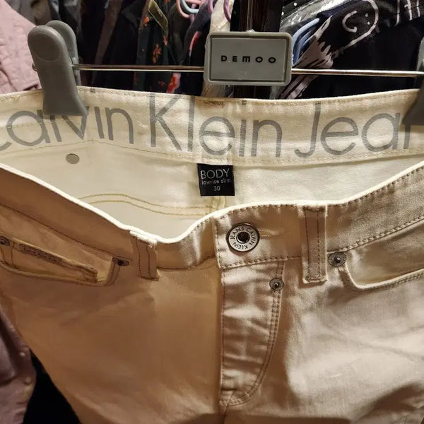[BUNJANG] Calvin Klein Jeans White Denim Pants Size 30 / 캘빈클라인진스 화이트 데님 팬츠 30