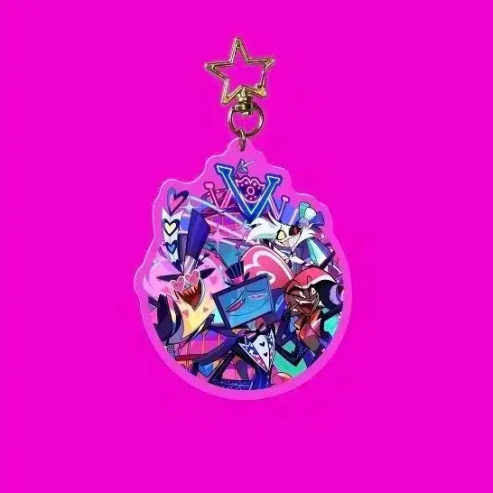 [BUNJANG] Hasbeen Hotel Pride Month Vees Acrylic Keychain / 해즈빈호텔 프라이드 먼스 vees 아크릴 키링