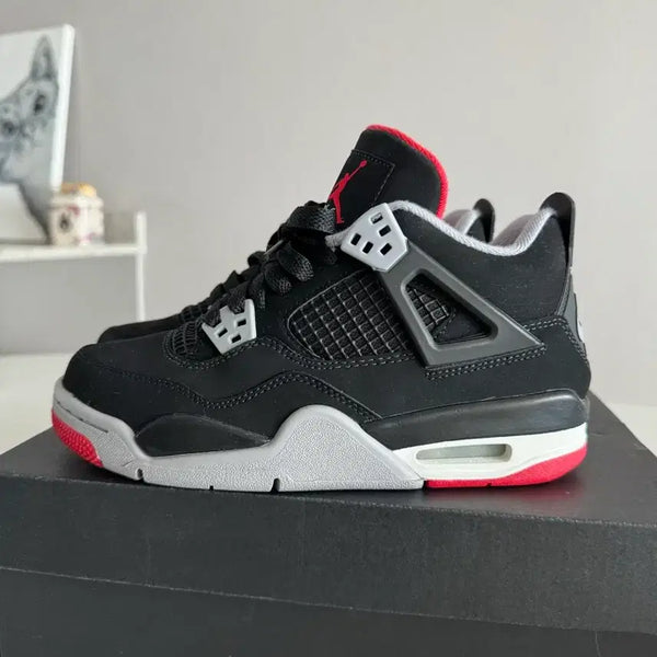 [BUNJANG] Air Jordan 4 Retro Bred (2019) GS 'Black Red' - Full Box Set / [230]조던4 레트로 브레드 2019년 나코탭 새상품 풀박