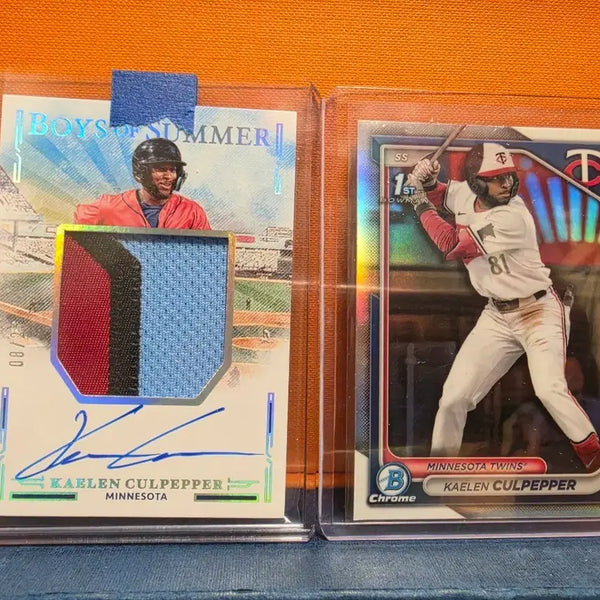 [BUNJANG] Kaelen Culpepper Limited Patch Auto & Chrome Refractor Cards / [2장] 케일런 컬페퍼(Kaelen culpepper) 한정 패치오토 외