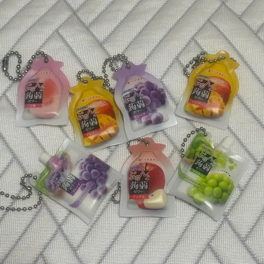 [BUNJANG] Orihiro Konjac Jelly Bundle Set Keyring / 오리히로 곤약젤리 키링 일괄판매