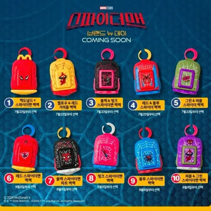 [BUNJANG] Spider-Man Happy Meal Backpack #10 / 스파이더맨 해피밀 10번 판매